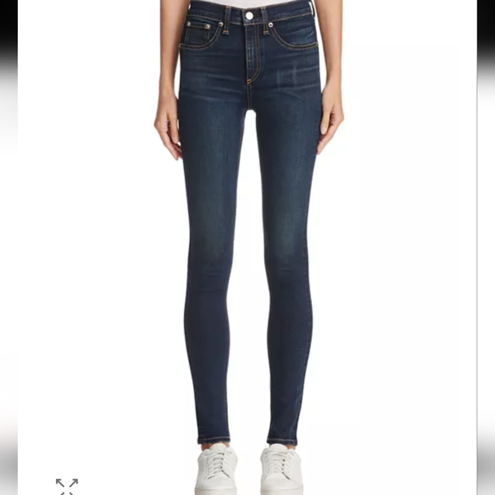Rag & Bone women's High Rise Skinny Bedford‎ blue denim jeans